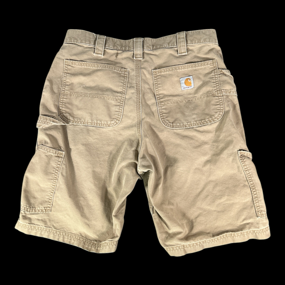 Carhartt Tan Shorts Original Fit Sz 32 Distressed - Picture 2 of 5
